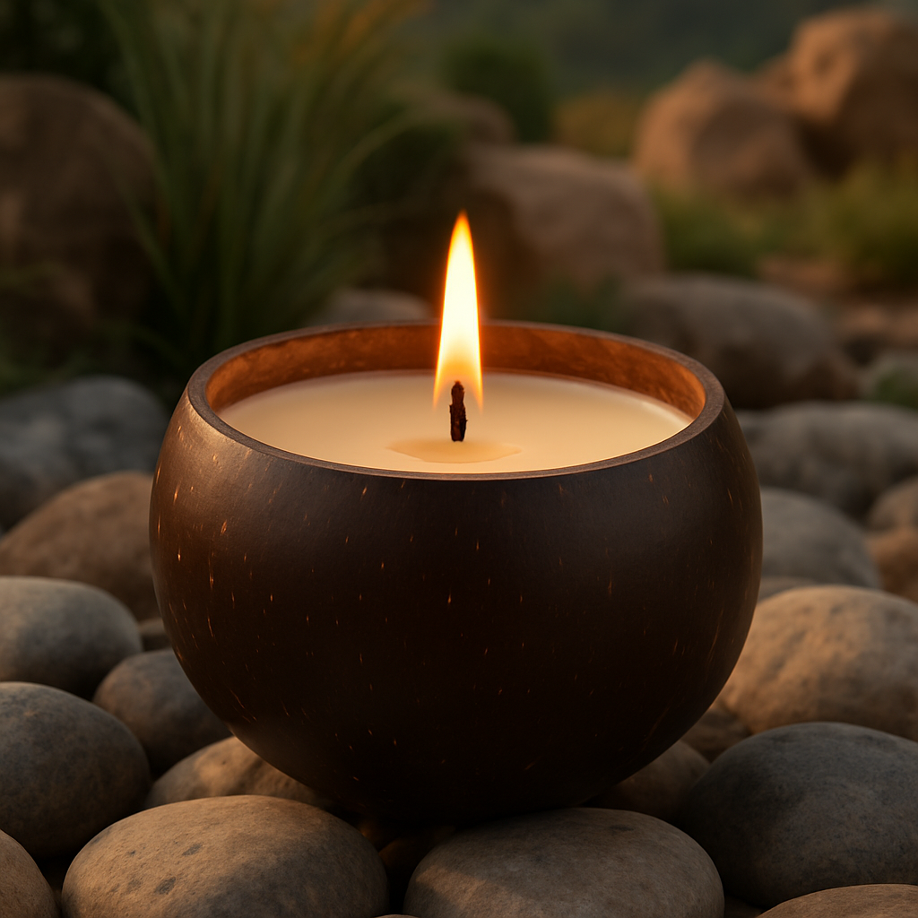 Soulsia Fragrance Candles| Coconut Shell Theme| Soy Wax