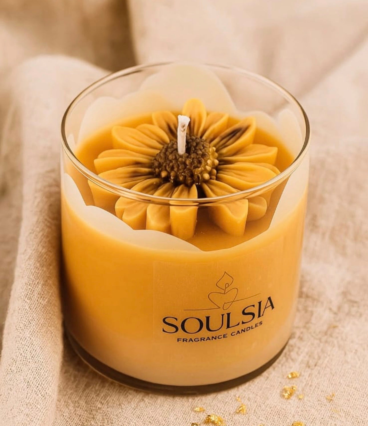 Daisy Floral Candle (Soy Wax)