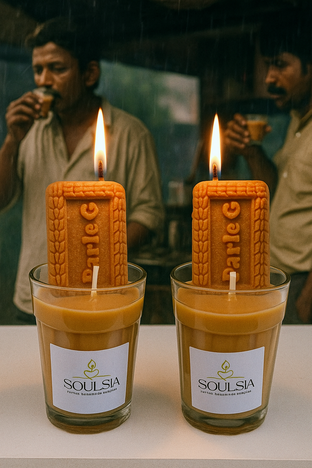 Soulsa Fragrance Candles| Soy Wax Candles| Masala Chai Fragrance and Theme
