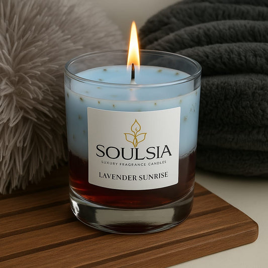 Soulsia Luxury Fragrance Candle| Soy Wax| Lavender Shurb