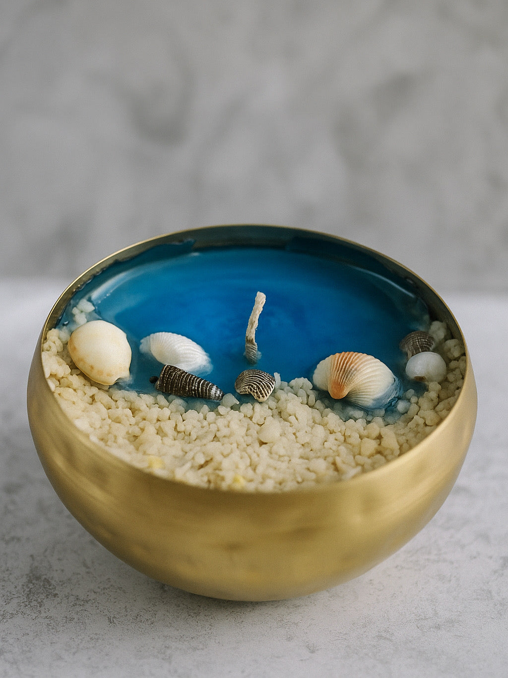 Ocean Theme Urli Candle (Soy Wax)