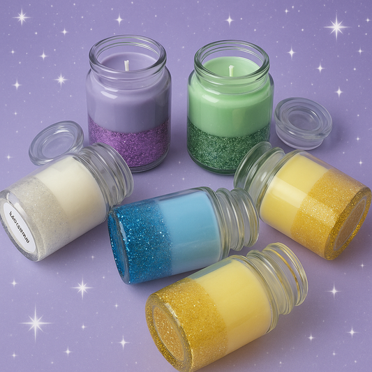 Soulsia Fragrance Candles| Soy Wax Candles| Glitter Candle