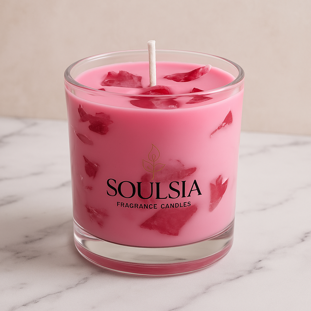Strawberry Latte Candle ( Soy Wax)