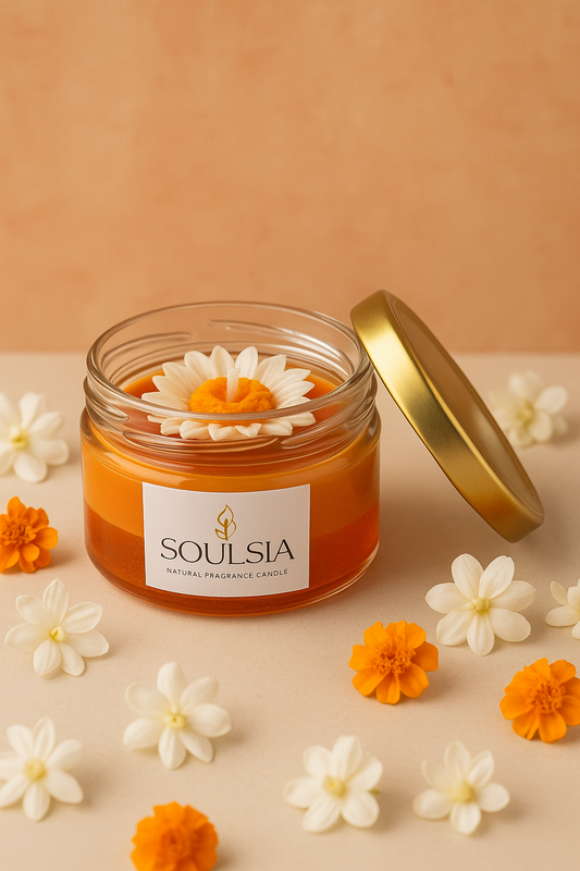 Soulsia Fragrance Candles| Soy Wax| Floral Theme