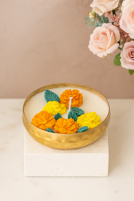 Festival Floral Urli Candle (Soy Wax)