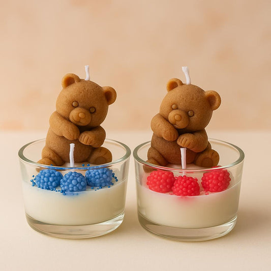 Jumping Teddy Candle